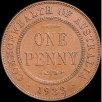 1933/2 Penny Extremely Fine