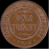 1936 Penny Unc (MS62BN)