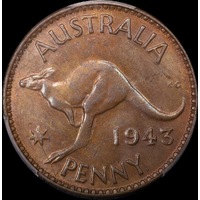 1943-Y Penny Choice Unc (PCGS MS63BN)