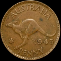 1945-Y Penny Double Sided - Tails good VF