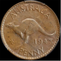 1943-Y Penny Uncirculated (PCGS MS62BN)