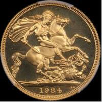 Great Britain 1984 Gold Proof Sovereign PCGS PR69DCAM