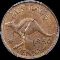 1950-Y Penny Uncirculated (PCGS MS62BN)