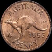 1955 Penny Choice Unc (PCGS MS64RB)