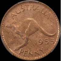 1955-Y Penny PCGS MS64RB
