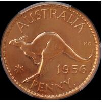 1956 Perth Proof Penny PCGS PR62RD