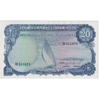 East Africa 1964 20 Shillings Pick#47 EF