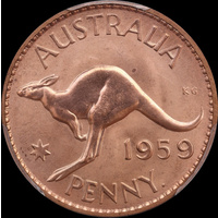1959 Perth Proof Penny (PCGS PR66RD)