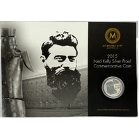 Tuvalu 2015 Silver 10 Cent Proof Coin Ned Kelly