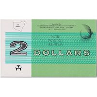 1991 $2 Note Folder Johnston/Fraser Sydney International Coin Fair