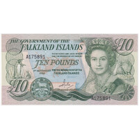 Falkland Islands 1986 10 Pounds Pick#14 Uncirculated 