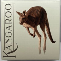 2023 Silver 1oz Coin High Relief Coloured Kangaroo