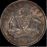 1927 Threepence Uncirculated