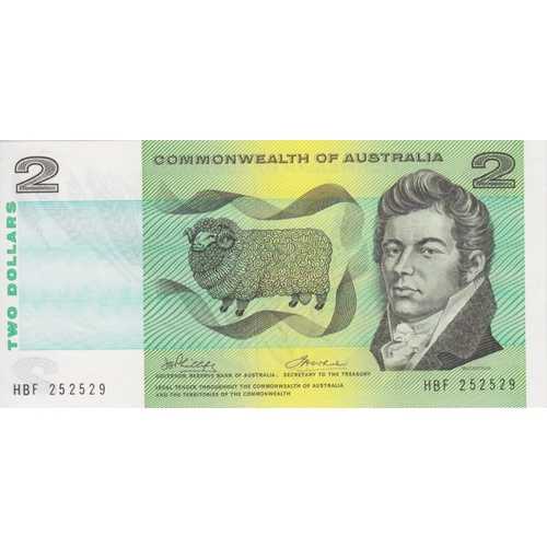 1972 $2 Note Commonwealth of Australia Phillips/Wheeler R84 Uncirculated