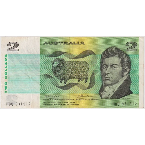 1972 $2 Note Phillips/Wheeler HBQ 1st Prefix R85F good VF