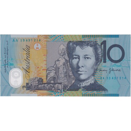 2013 $10 Note AA13 First Prefix Stevens/Parkinson R322bF Uncirculated