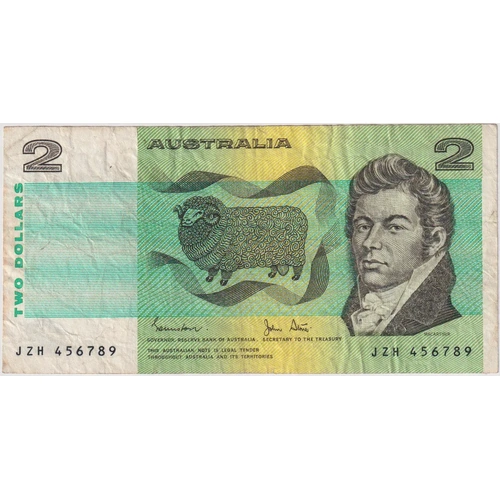 1983 $2 Note Johnston/Stone R88F Fine