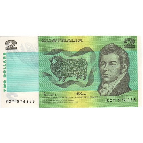 1985 $2 Note Johnston/Fraser R89 Uncirculated