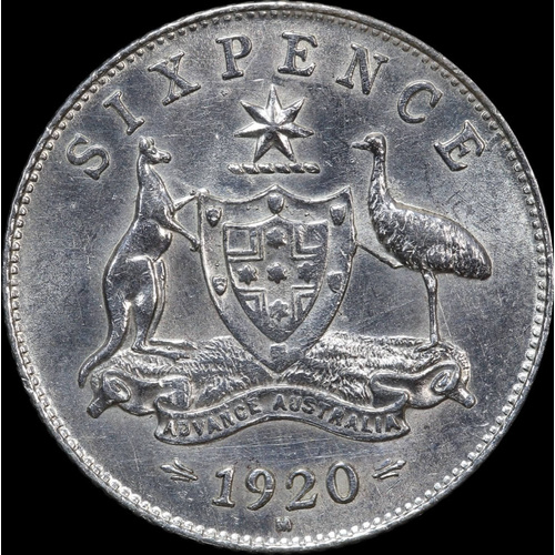 1920 Sixpence good EF