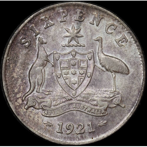 1921 Sixpence Extremely Fine