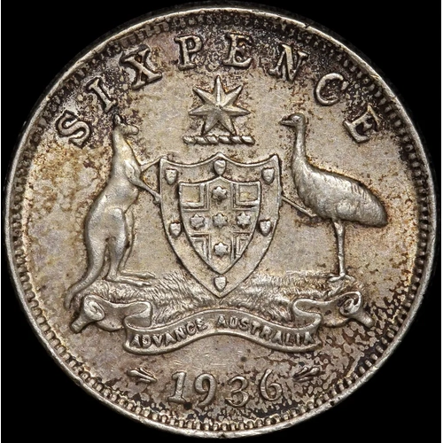 1936 Sixpence about Unc