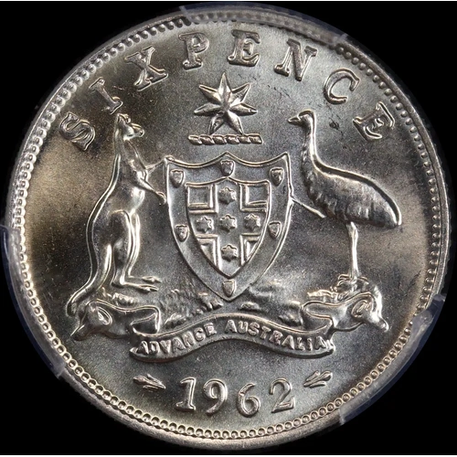 1962 Sixpence Choice Unc (PCGS MS64)