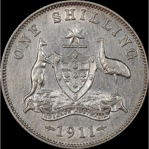 1911 Shilling Very Fine