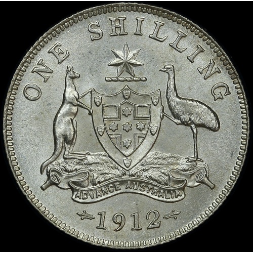 1912 Shilling Choice Unc (PCGS MS63)