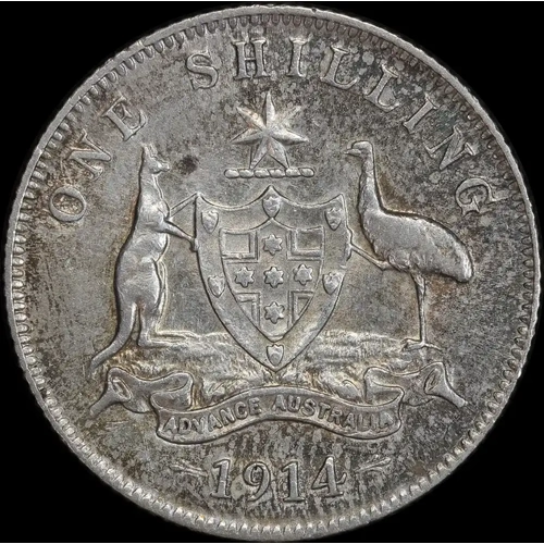 1914 Shilling about VF
