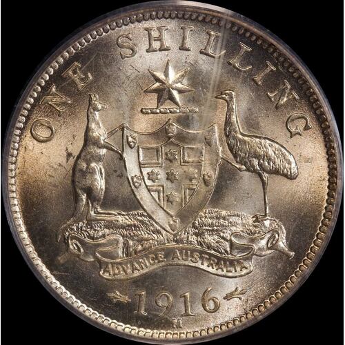 1916 Shilling Choice Unc (PCGS MS64)
