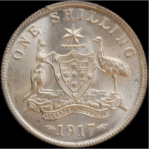 1917 Shilling Choice Unc (PCGS MS63)