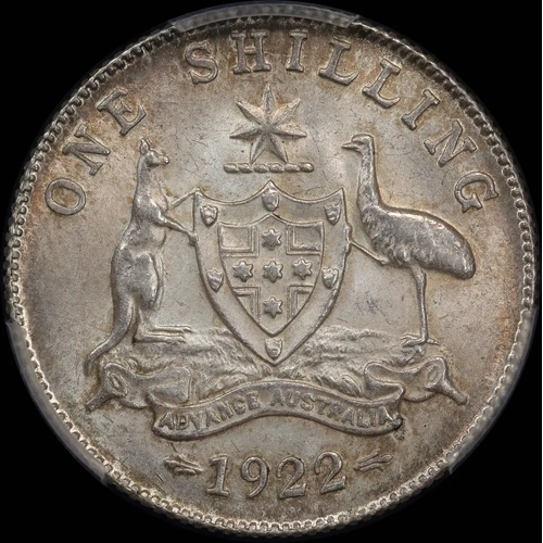 1922 Shilling PCGS MS63