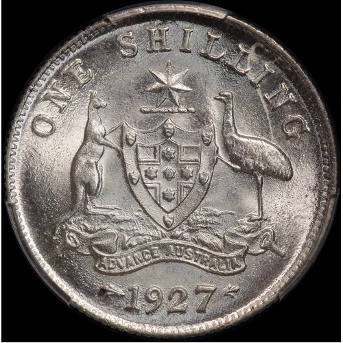 1927 Shilling PCGS MS64