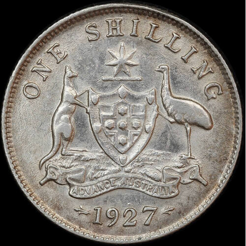 1927 Shilling Extremely Fine