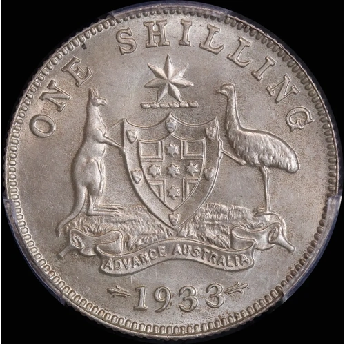 1933 Shilling Choice Unc PCGS MS64