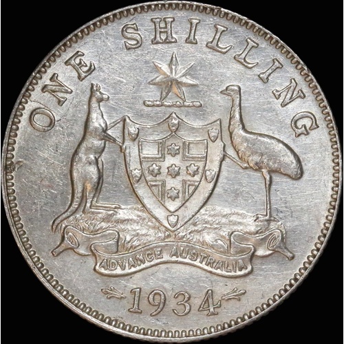 1934 Shilling good EF