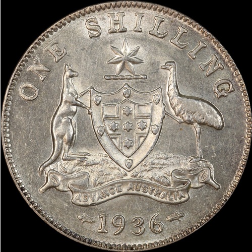 1936 Shilling about Unc