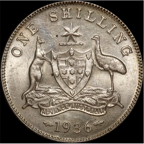 1936 Shilling about Unc
