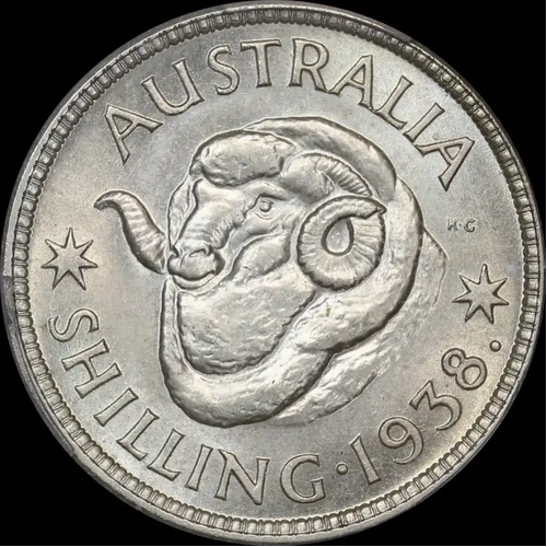 1938 Shilling Choice Unc (PCGS MS64)
