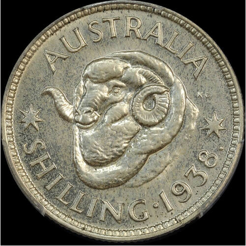 1938 Melbourne Proof Shilling PCGS PR61
