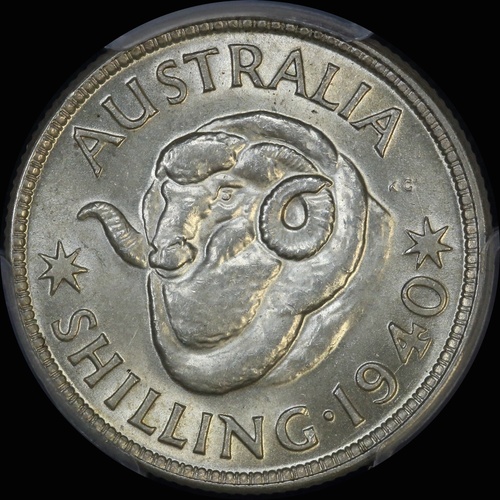 1940 Shilling Unc (PCGS MS62)