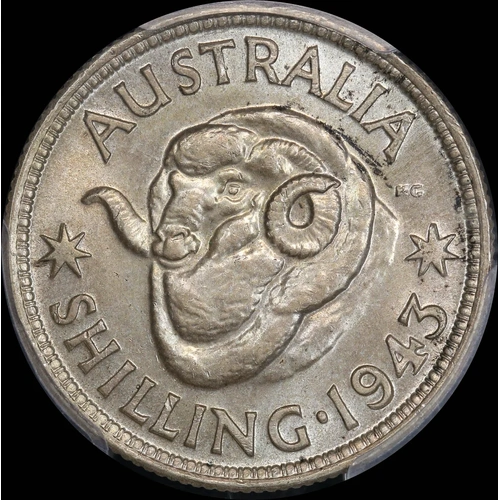 1943 Shilling Gem Unc (PCGS MS65)