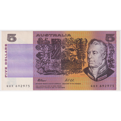 1991 $5 Note Paper Fraser/Cole R213 Uncirculated