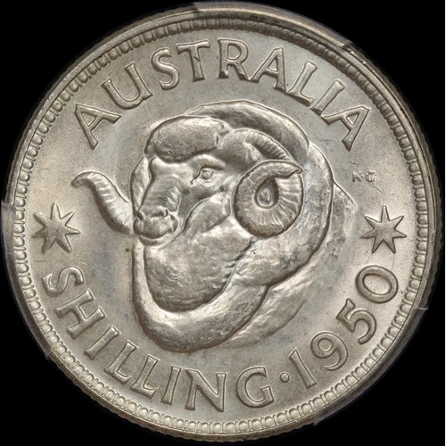 1950 Shilling Choice Unc (PCGS MS63)