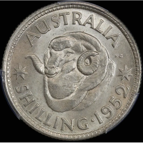 1952 Shilling PCGS MS63