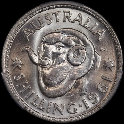 1961 Shilling Gem Unc (PCGS MS65)