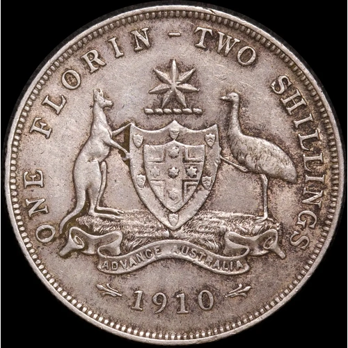 1910 Florin about EF