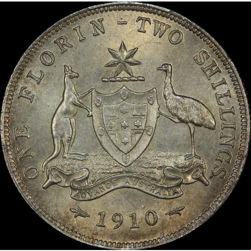 1910 Florin Choice Unc (PCGS MS63)