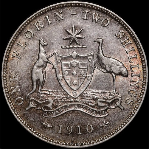 1910 Florin Extremely Fine