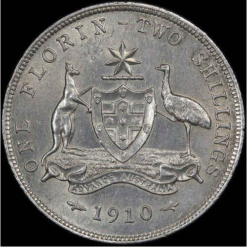 1910 Florin good EF